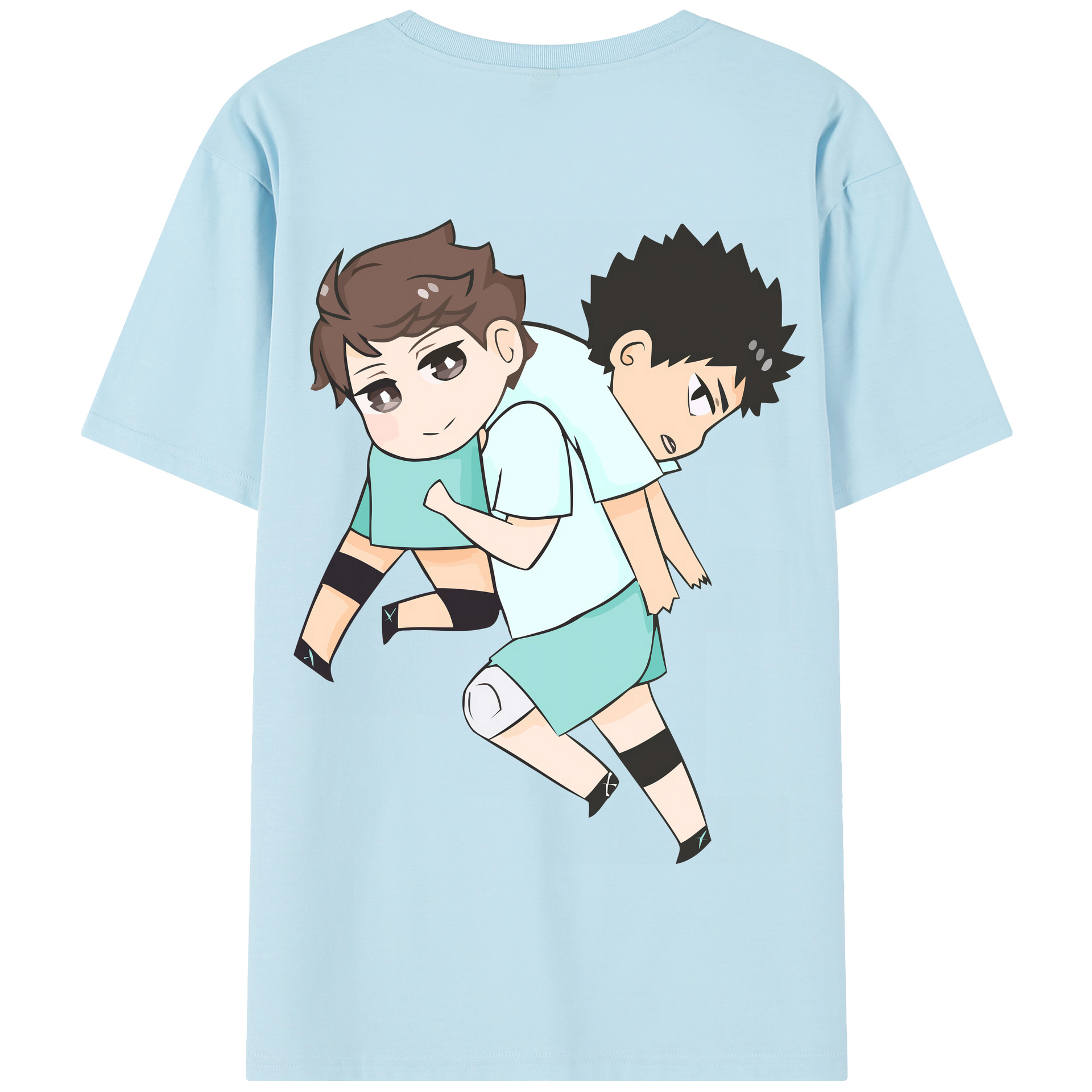 （画像用） ハイキュー!! Haikyu!! 綿100％半袖Tシャツ（背面プリント）